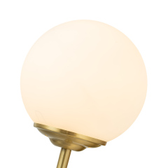 Minimalist Modern Single Light Wall Lamp Brass Glass Globe Wall Sconces Wall Lights for Front Door/ Entryway/ Living Room