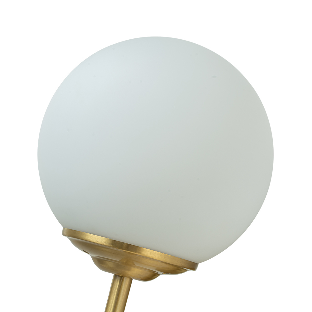 Minimalist Modern Single Light Wall Lamp Brass Glass Globe Wall Sconces Wall Lights for Front Door/ Entryway/ Living Room