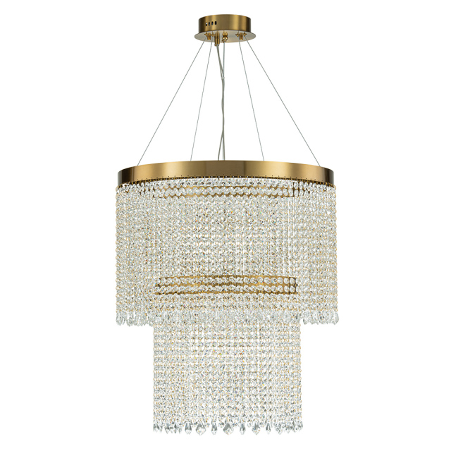 Glam Modern Luxury Crystal Dimmable LED Chandelier in Tassel Style for Living Room/ Dining Room/ Restaurant/ Bedroom