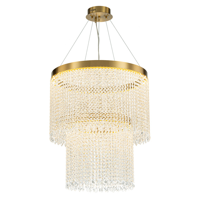 Glam Modern Luxury Crystal Dimmable LED Chandelier in Tassel Style for Living Room/ Dining Room/ Restaurant/ Bedroom