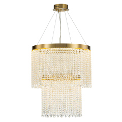 Glam Modern Luxury Crystal Dimmable LED Chandelier in Tassel Style for Living Room/ Dining Room/ Restaurant/ Bedroom