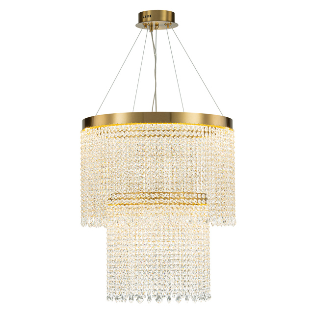 Glam Modern Luxury Crystal Dimmable LED Chandelier in Tassel Style for Living Room/ Dining Room/ Restaurant/ Bedroom