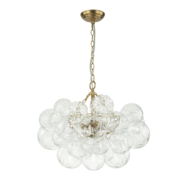 Glam Modern Cluster Glass Bubble Chandelier Sputnik Hanging Light Fixture for Dining Room Living Room Bedroom