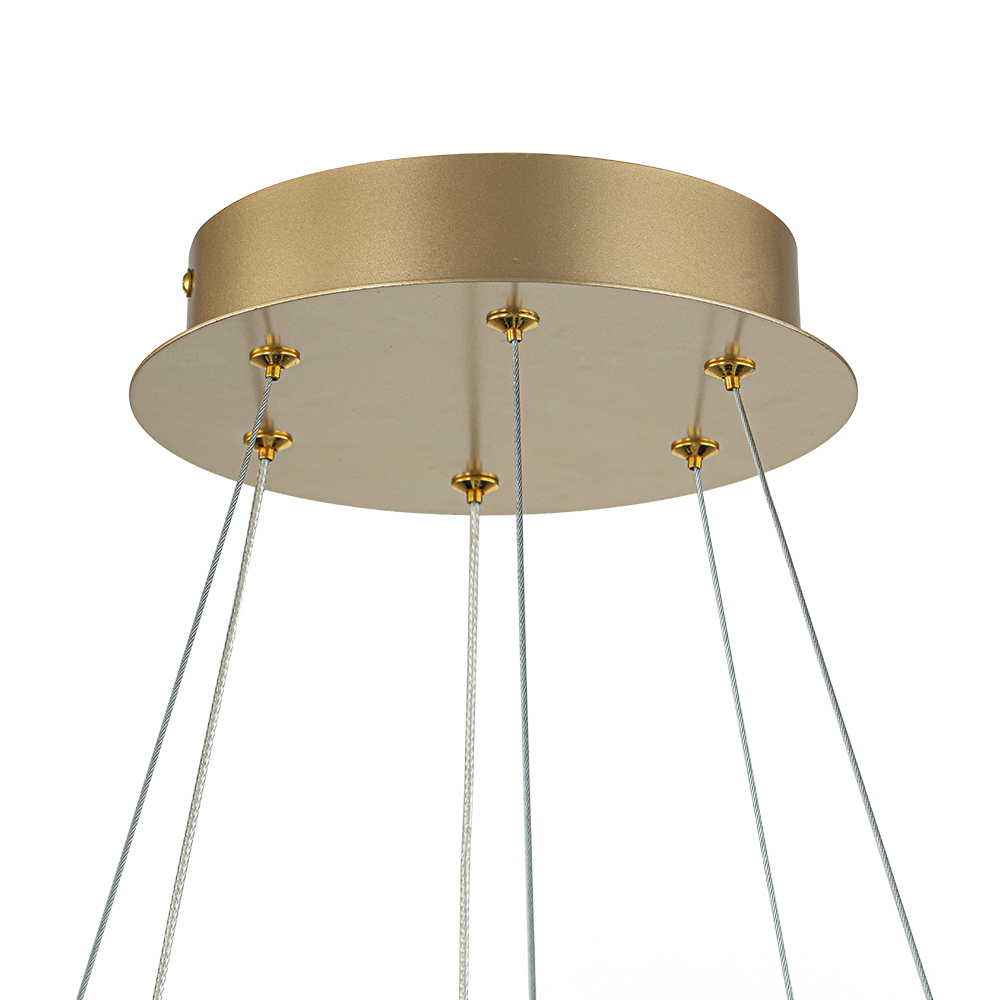 Dimmable LED Luxury Modern Wagon Wheel Chandelier with Acrylic Shade for Dining Table/ Kitchen/ Entryway/ Entrance