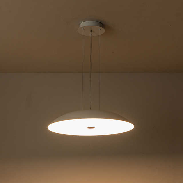 Dimmable Modern Saucer LED Dome Pendant Lighting in Acrylic Diffuser For Bedroom/ Kitchen/ Living Room/ Breakfast Table