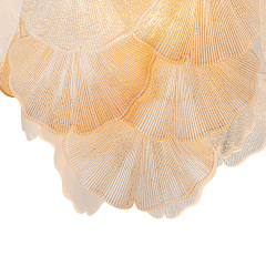 Designer Modern Unique Ginkgo Leaf Chandelier Glass Shell Pendant for Living Room/ Dining Room/ Kitchen/ Entryway