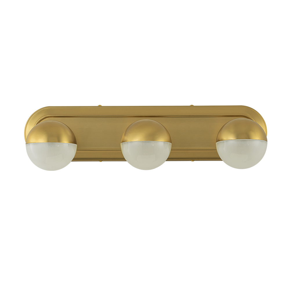 Modern Brushed Brass Spherical Geometry Wall Sconces Wall Lights Over Mirror Bathroom Vanity Light for Entryway/ Living Room/ Bedroom