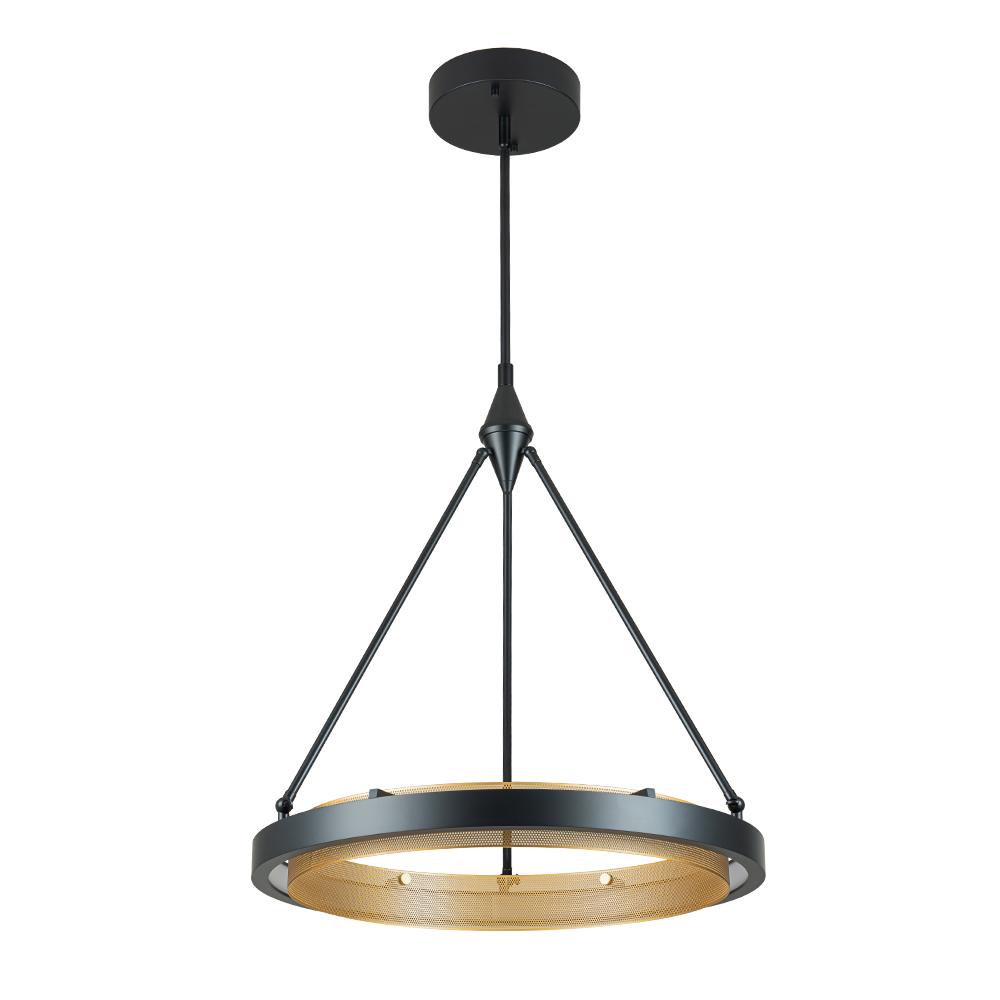 Dimmable Minimalist Modern Circular Round Shape LED Warm White Hollow Pendant Lighting for Living Room Hallway Home Office