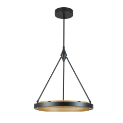 Dimmable Minimalist Modern Circular Round Shape LED Warm White Hollow Pendant Lighting for Living Room Hallway Home Office
