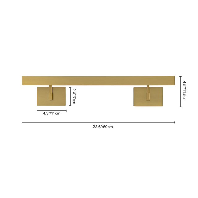 Dimmable Modern Linear Wall Sconce in LED 3000K Warm Light Bathroom Vanity Light for Kitchen/ Hallway/ Bar