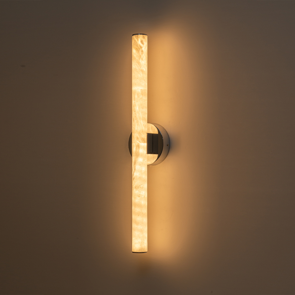 Dimmable Modern LED Bathroom Vanity Light Linear Tube Wall Sconce in 3000K Warm Light for Dressing Room/ Kitchen/ Hallway