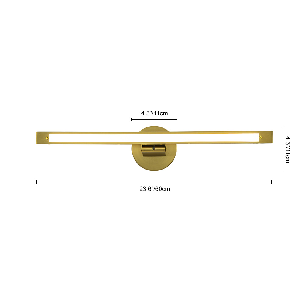 Dimmable LED Modern Minimalist Style Linear Bathroom Vanity Light Strip Bar Wall Sconce for Mirror/ Hallway