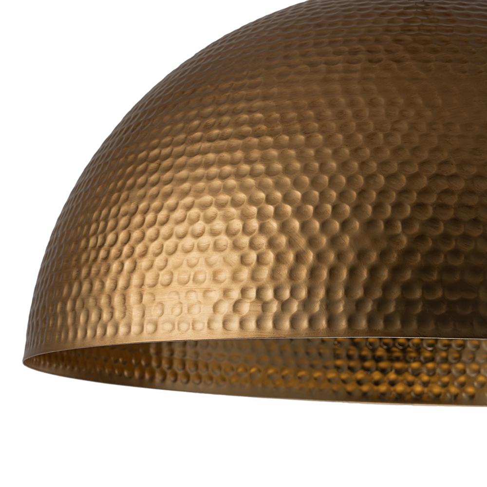 Modern Industrial Farmhouse One Light Dome Pendant Lighting Hammered Style Hanging Light for Kitchen Island Dining Room