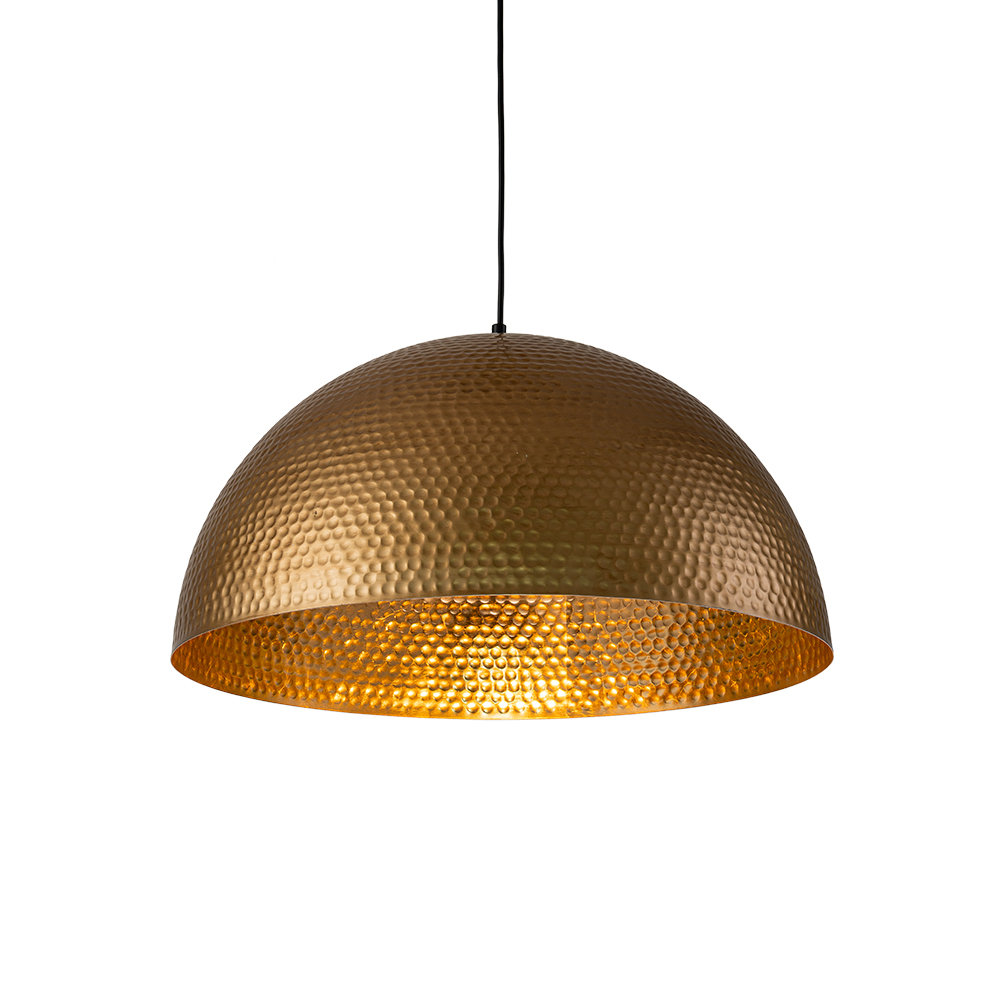 Modern Industrial Farmhouse One Light Dome Pendant Lighting Hammered Style Hanging Light for Kitchen Island Dining Room