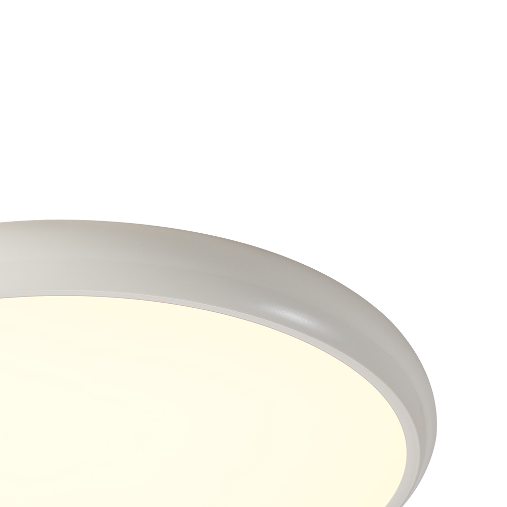 Minimalist Modern Ultra-thin Circular Round LED Flush Mount Ceiling Light For Hallway Home Office Living Room
