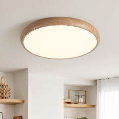 Minimalist Modern Ultra-thin Circular Round LED Flush Mount Ceiling Light For Hallway Home Office Living Room
