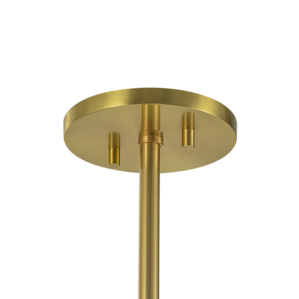 Modern Mid-Century Brass Sputnik Opal Globe Chandelier Light for Dining Room/ Living Room/ Bedroom