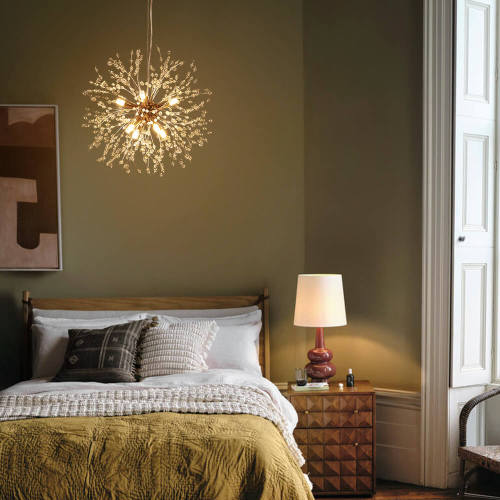 Contemporary 9/8 -Light Firework Modern Chandelier Lighting for Living Room Restaurant