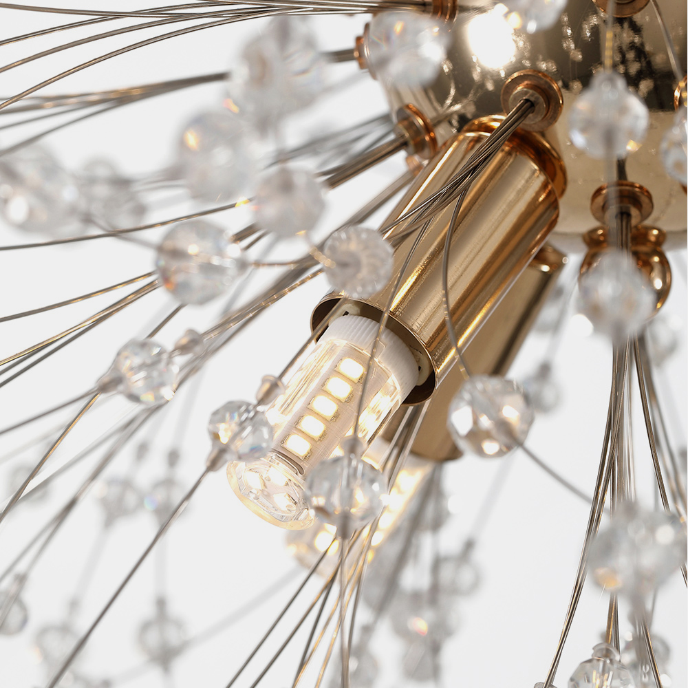 Contemporary 9/8 -Light Firework Modern Chandelier Lighting for Living Room Restaurant