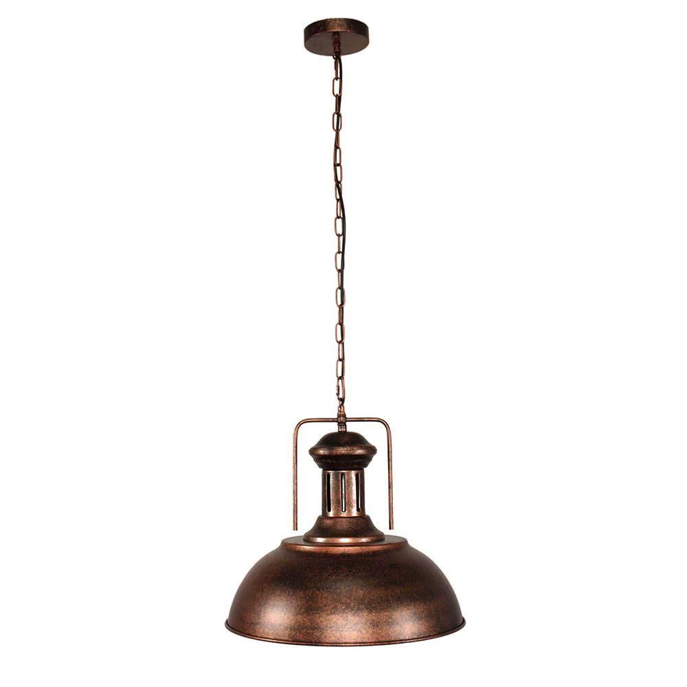 Industrial 1 Light Dome Kitchen Island Pendant Light