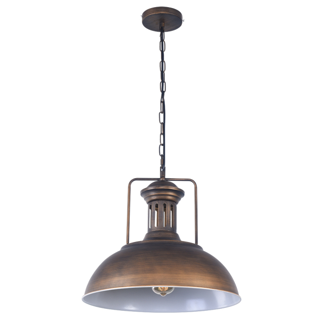 Industrial 1 Light Dome Kitchen Island Pendant Light