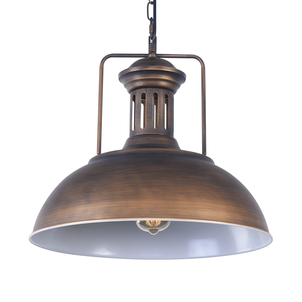 Industrial 1 Light Dome Kitchen Island Pendant Light