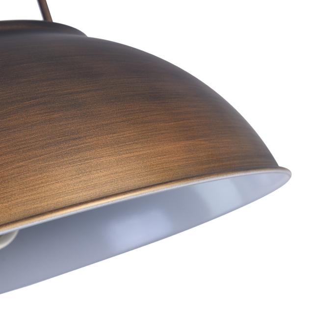 Industrial 1 Light Dome Kitchen Island Pendant Light