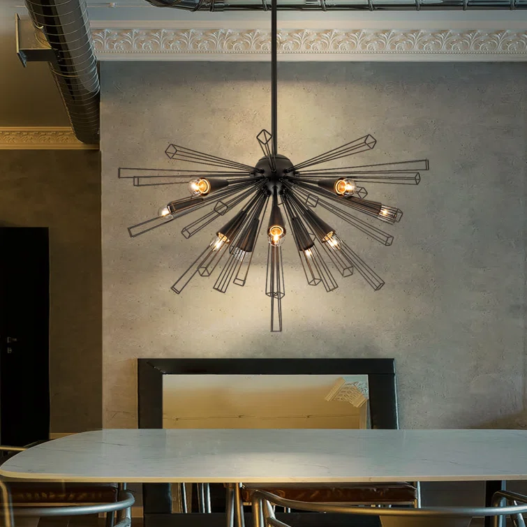Modern Mid-Century 5-Lights Sputnik Chandelier