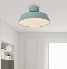 Nordic Semi Flush Mount LED Light Green