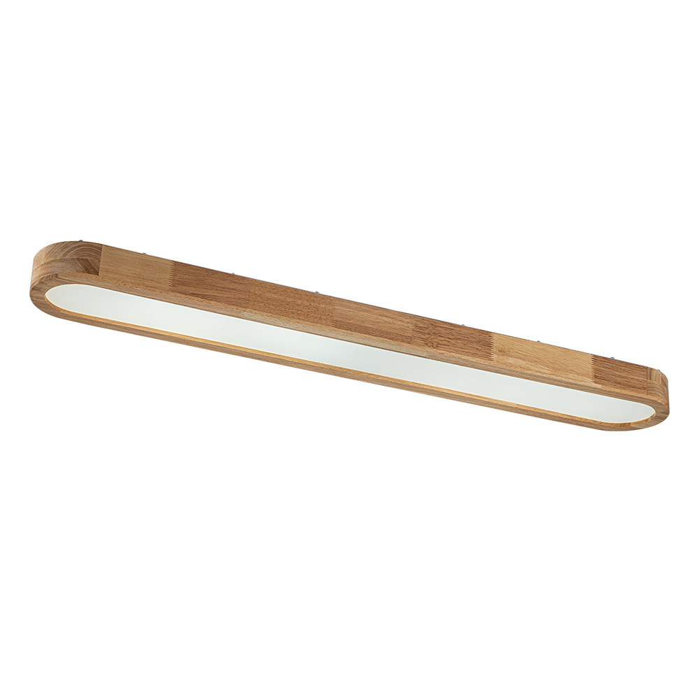 Nordic Dimmable Led Oval Wood Ceiling Light