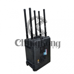 Portable High Power Bomb Jammer with Output Power 300W Mobile Phone 4GLTE WIFI Blocker Jamming up to 400m