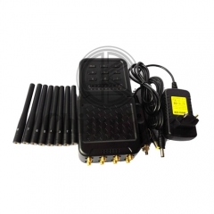 Handheld Wireless Signal Jammer of ABS shell, with Nylon Cover easily carry