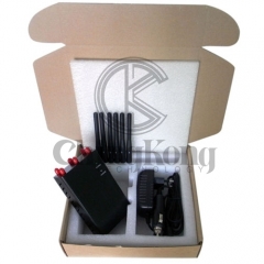 Handheld 6 Antennas Cell Phone Jammer, Block 2g/3G/4G and LOJACK GPS WIFI Signals,