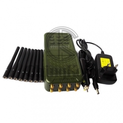 Handheld Wireless Signal Jammer of ABS shell, with Nylon Cover easily carry