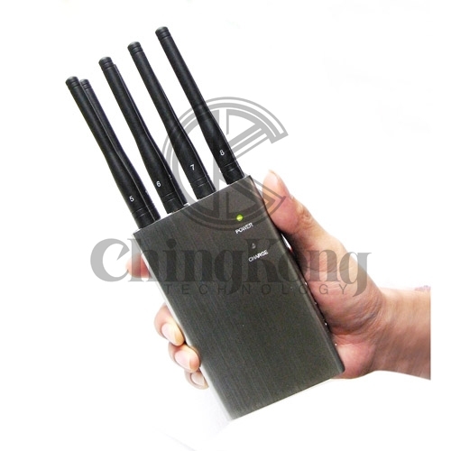 Handheld 8 Antennas Cell Phone Jammer, Jammin 2g/3G/4G and LOJACK GPS WIFI Signals