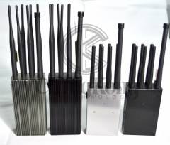 Plus 8 Antennas Portable Cell Phone Jammer,Jamming 2g/3G/4G and LOJACK GPS WIFI Signals, Bigger Battery