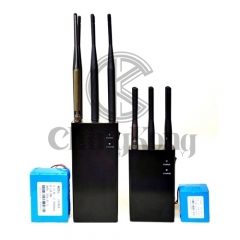 Plus Portable 6 Antennas Cell Phone Jammer, Block 2g/3G/4G and LOJACK GPS WIFI Signals, Bigger Battery