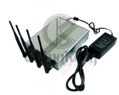 Remote Control Indoor 4 bands Signal Jammer