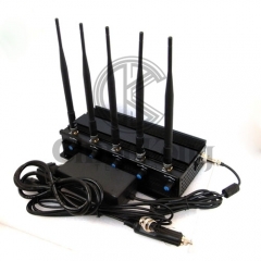High Quality Mobile Phone Jammer 5 Antennas Adjustable with WIFI2.4G or GPS