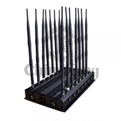 Multifunction 14 Antennas Wireless Signal Jammer For 3G 4G Wi-Fi GPS LOJACK Outp...