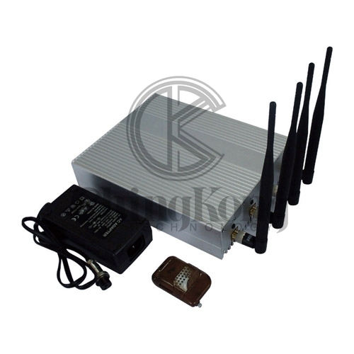 Remote Control Indoor 4 bands Signal Jammer