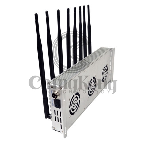 The Latest Mobile phone Signal Jammer 8 Antennas Adjustable 3G 4G Phone signal Blocker with 2.4G GPS