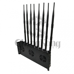 The Latest Mobile phone Signal Jammer 8 Antennas Adjustable 3G 4G Phone signal Blocker with 2.4G GPS