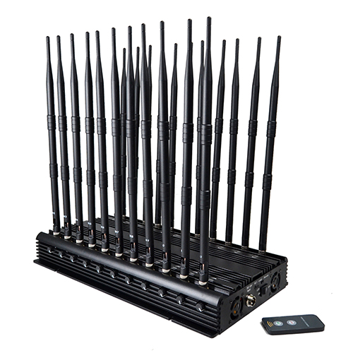 World First 22 Antennas Wireless Signal Jammer For Full Bands 5GLTE 2G 3G 4G Wi-Fi GPS LOJACK Output Power 42Watt With Infrared Remote Control Turn ON /OFF Power