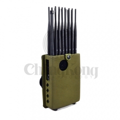 2020 The Latest Handheld 16 Bands Cell Phone Signal Jammer With Nylon Cover,Blocking 5G 4G Wi-Fi5G RF Signal Jammer,16Watt Jamming up to 25m