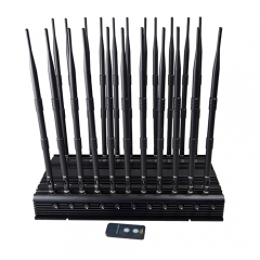 All-In-One 5G Mobile Phone Jammer With 22 Channel For Full Bands 5GLTE 2G 3G 4G Wi-Fi GPS LOJACK Output Power 42Watt Jamming Up To 40M