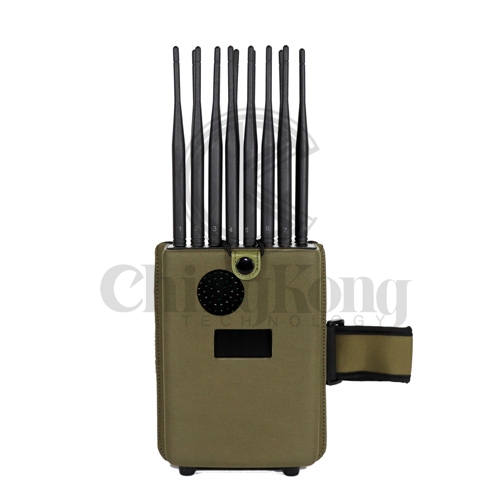 New Handheld 14 Antennas 5G Signal Jammer With Nylon Cover, Blocking Cell Phone 5G 4G Wi-Fi5G RF Signal up to 25m