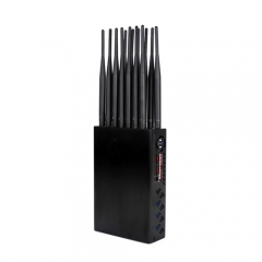 New Handheld 14 Antennas 5G Signal Jammer With Nylon Cover, Blocking Cell Phone 5G 4G Wi-Fi5G RF Signal up to 25m