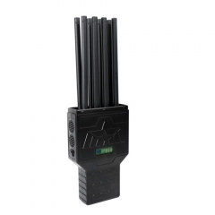 Unique 28W High Power Handheld 8 Bands Cell Phone GPS WIFI LOJACK Signal Jammer up to 50m