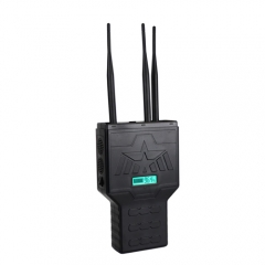 High Power Handheld 2.4G 5.2G 5.8G Bluetooth WiFi Signal Jammer to 40m